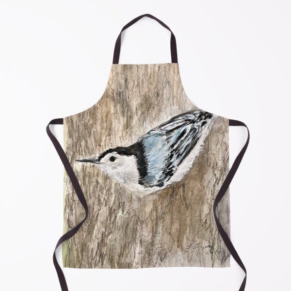 Item preview, White-breasted Nuthatch artwork designed and sold by Birds of Inwood.