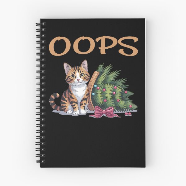 Item preview, OOPS cute cat and Christmas tree designed and sold by ReneMM.