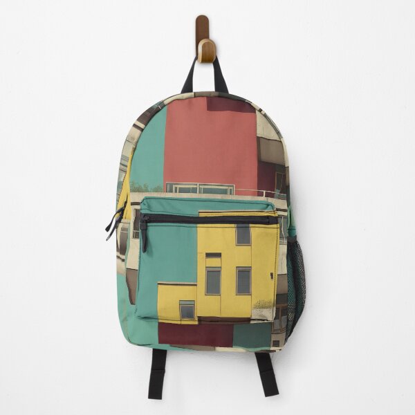 Item preview, Colorful Modern Architecture – Geometric Brutalist Urban Design designed and sold by blackcurrant74.