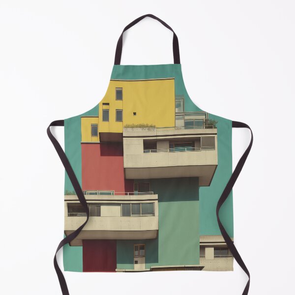 Item preview, Colorful Modern Architecture – Geometric Brutalist Urban Design designed and sold by blackcurrant74.
