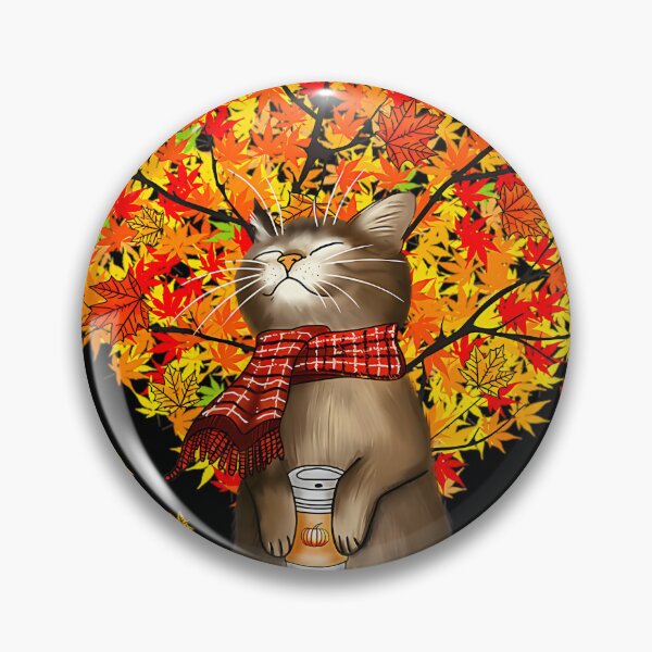 Item preview, Cat Leaf Fall Hello Autumn Cat Kitten Lover Thanksgiving 		 designed and sold by ocneprpqv19.