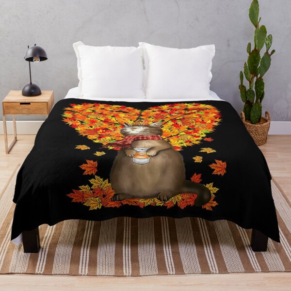 Item preview, Cat Leaf Fall Hello Autumn Cat Kitten Lover Thanksgiving designed and sold by ocneprpqv19.