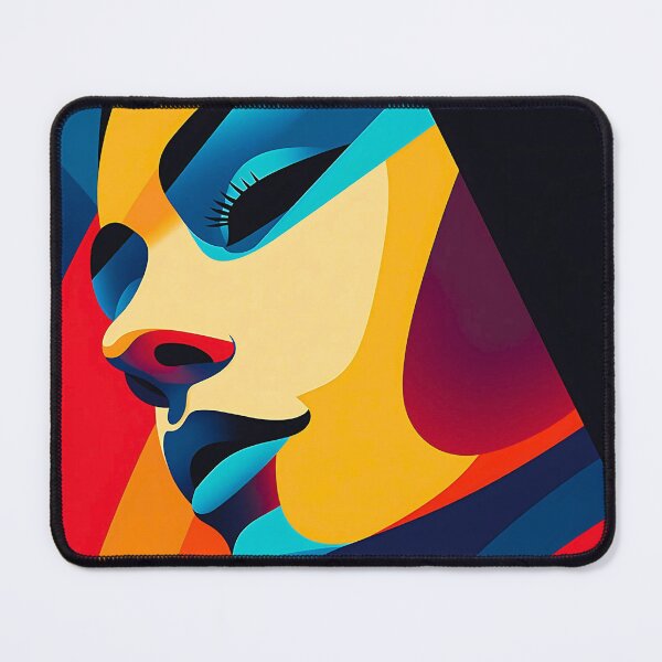Item preview, MINIMAL AND COLORFUL MODERN WOMAN PROFILE designed and sold by infinitearte.