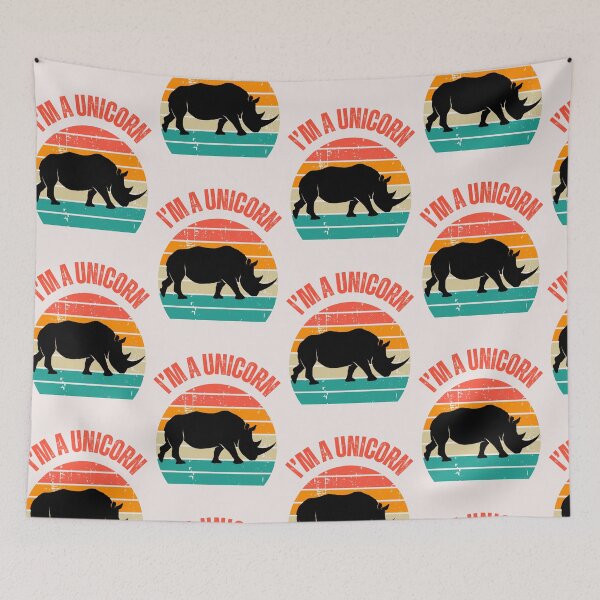 Item preview, Rhino rhinoceros funny saying I'm a Unicorn for rhino lovers designed and sold by erozzz.