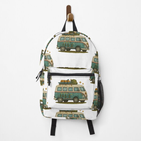 Item preview, Embroidered adventure camper van designed and sold by Ahau Designs.