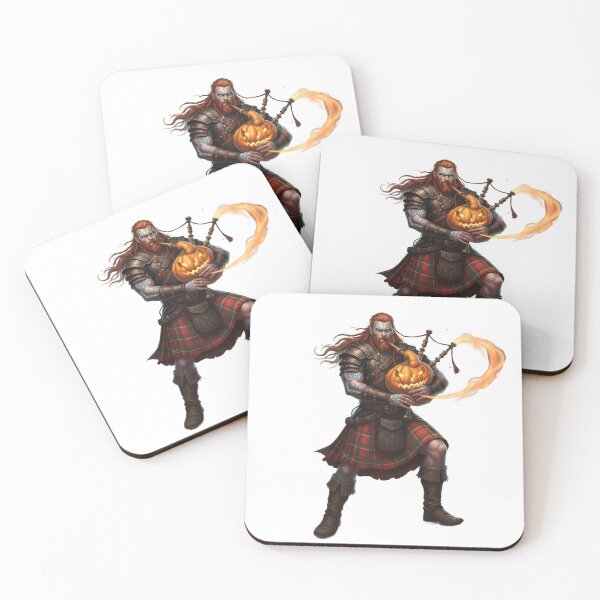 Item preview, Celtic Warrior with Pumpkin Bagpipes designed and sold by CelticSoulShop.