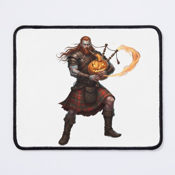 Item preview, Celtic Warrior with Pumpkin Bagpipes designed and sold by CelticSoulShop.