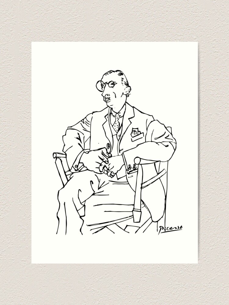 Alternate view of Pablo Picasso Igor Stravinsky Portrait T Shirt, Reproduction Art Print