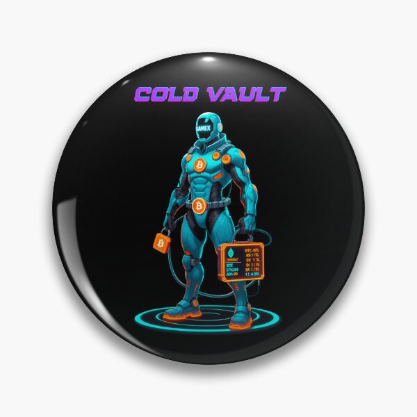 Item preview, "Cold Vault – SAMEX the Crypto Sentinel" designed and sold by BitCrop.