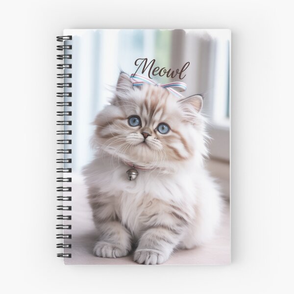 Item preview, Fluffy Blue-Eyed Kitten 'Meow' Photo Design T-Shirt | Cute Cat Lover Gift designed and sold by Tom-Apex-Art.