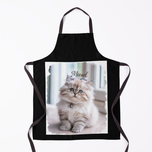 Item preview, Fluffy Blue-Eyed Kitten 'Meow' Photo Design T-Shirt | Cute Cat Lover Gift designed and sold by Tom-Apex-Art.