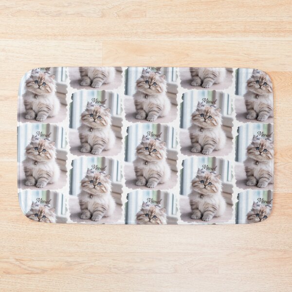 Item preview, Fluffy Blue-Eyed Kitten 'Meow' Photo Design T-Shirt | Cute Cat Lover Gift designed and sold by Tom-Apex-Art.
