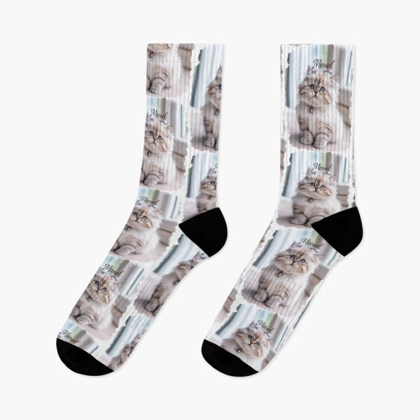 Item preview, Fluffy Blue-Eyed Kitten 'Meow' Photo Design T-Shirt | Cute Cat Lover Gift designed and sold by Tom-Apex-Art.