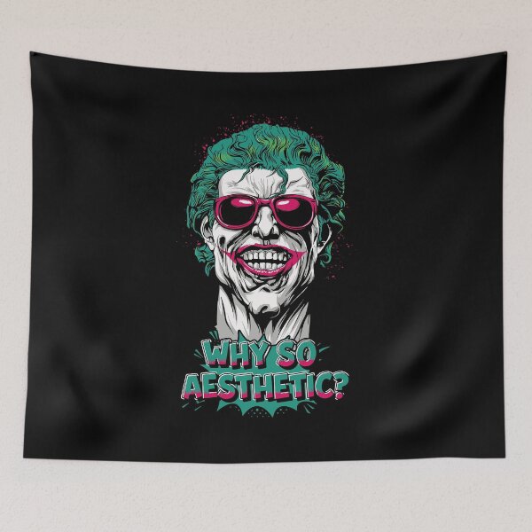 Item preview, WHY SO AESTHETIC? Joker Comic style designed and sold by Robert "Hellfish" Fonseca.