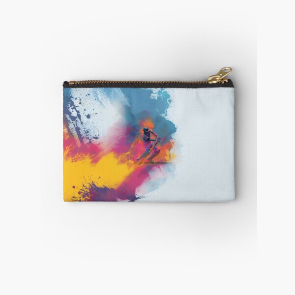 Item preview, Abstract depiction of a cricket player batting with vibrant colours Art Inspired By Nature And The Active Outdoors designed and sold by CDC40.