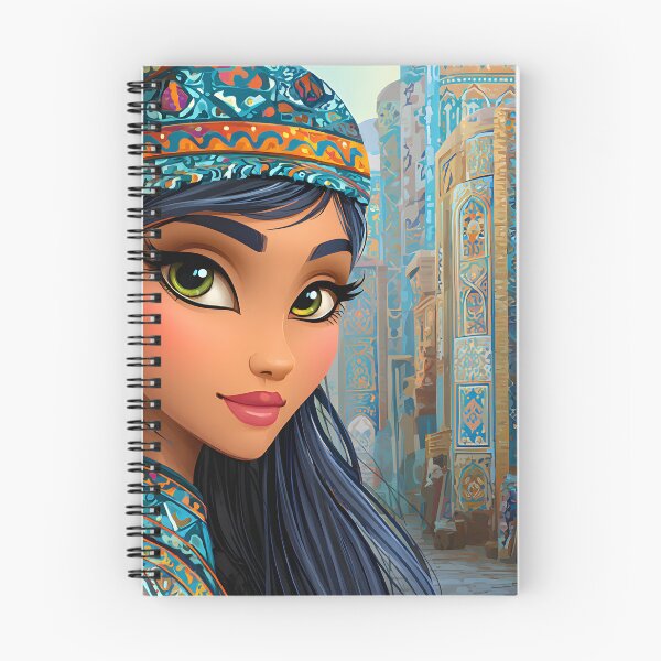 Item preview, Elegant Young Woman in Vibrant Middle Eastern Market designed and sold by Artessie.