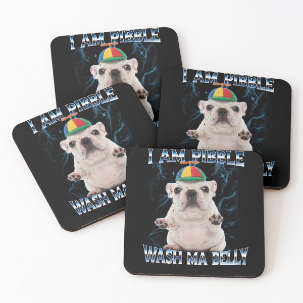 Item preview, I am Pibble Dog Puppy Wash Clean My Belly Funny Meme designed and sold by elderberry.