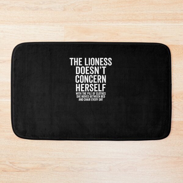Item preview, Lioness Doesn’t Concern Herself Clothes Pile designed and sold by elderberry.