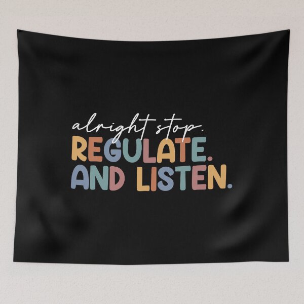 Item preview, Alright Stop Regulate And Listen School Counselor Therapist 		 designed and sold by gsjuzabfkar81.