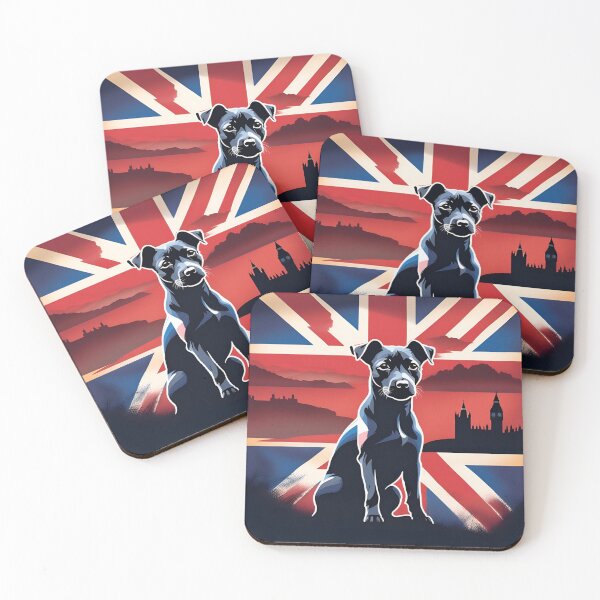 Item preview, Union Jack Pup Energy  designed and sold by Paws and Ink Art.