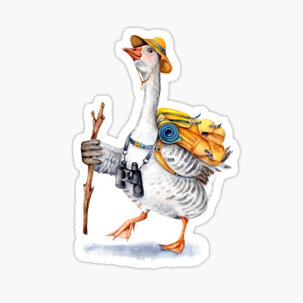Item preview, Hiking Goose designed and sold by Goosi Art.