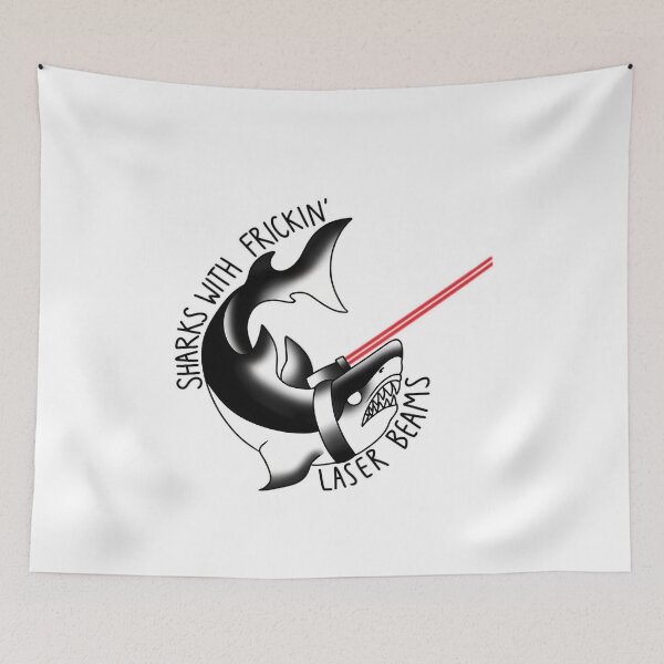 Item preview, Sharks With Laser Beams  	 designed and sold by xuwlupdiy72.