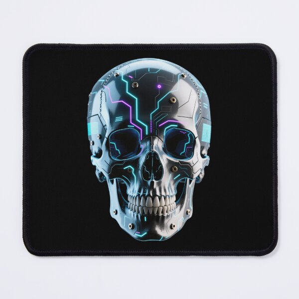 Item preview, Futuristic Techno Skull – Dark Sci-Fi Horror designed and sold by ArtiQreate.