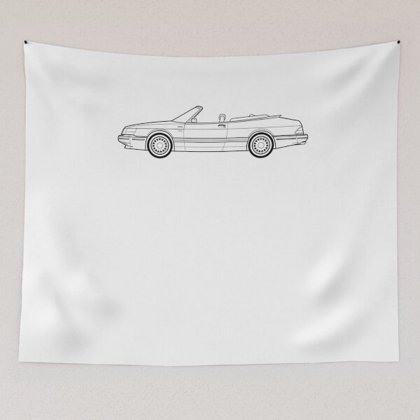 Item preview, Saab 900 Convertible Outline Drawing  	 designed and sold by jugwozuueb3.