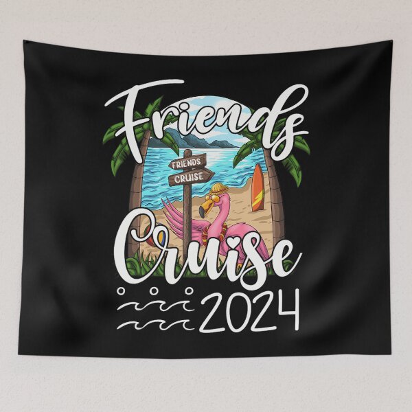 Item preview, Friends Cruise 2024 Matching Flamingo Cruise Squad 		 designed and sold by eqkzzgzzis29.