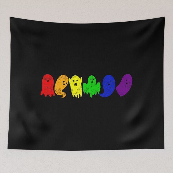 Item preview, Cute LGBTQ Ghost LGBT Halloween Ghost Rainbow Gay Pride 		 designed and sold by yieokblaokw88.