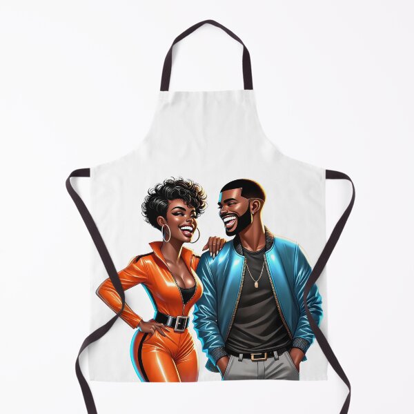 Item preview, Stylish Black Love Couple Illustration designed and sold by Lulunza.