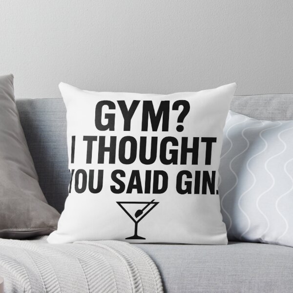 Item preview, Gym? I Thought You Said Gin – Funny Fitness & Drinking Design designed and sold by MiLaKK.