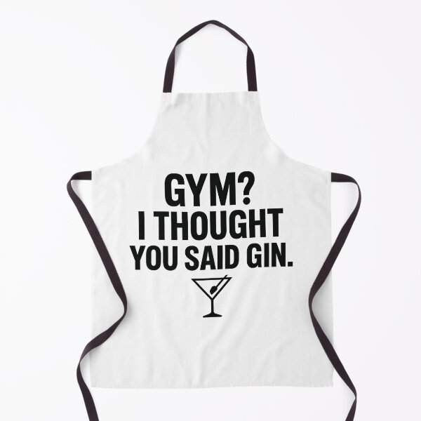Item preview, Gym? I Thought You Said Gin – Funny Fitness & Drinking Design designed and sold by MiLaKK.