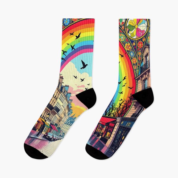 Item preview, Art Nouveau European Street Rainbow designed and sold by Sharon Schwalbe.