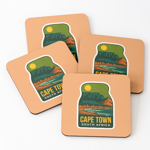 Item preview, Cape Town – Table Mountain & Bay South Africa Sticker designed and sold by The Digital Compass.