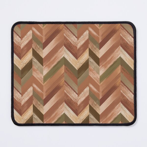 Item preview, Distressed Chevron Pattern | Rustic Earth Tone Brushstrokes | Modern Herringbone Design Art designed and sold by NSB-Design.