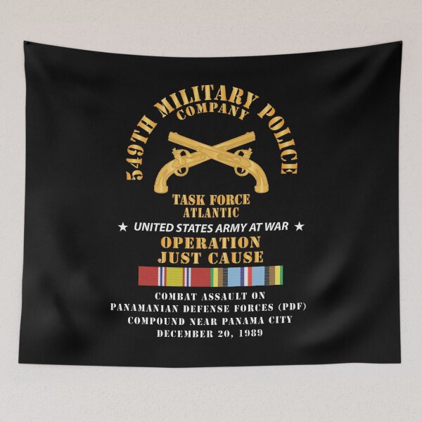 Item preview, Army - 549th Military Police Company, Operation Just Cause, Combat Assault PDF - Panama City w NDSM AFEM X 300 designed and sold by Military Insignia Products.