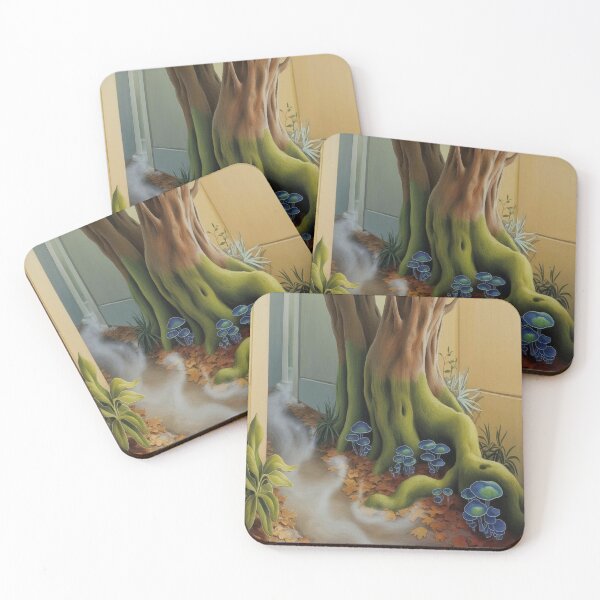 Item preview, Lifestyle Hub: Dark Fantasy Forest Art, Twisted Trees and Glowing Mushrooms designed and sold by M&M Lifestyle Hub.