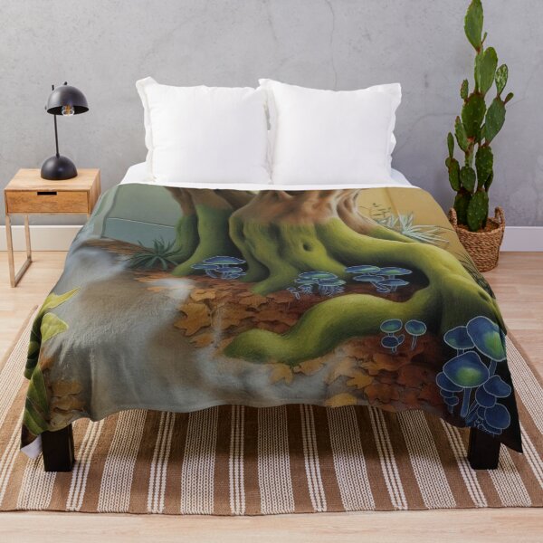 Item preview, Lifestyle Hub: Dark Fantasy Forest Art, Twisted Trees and Glowing Mushrooms designed and sold by M&M Lifestyle Hub.