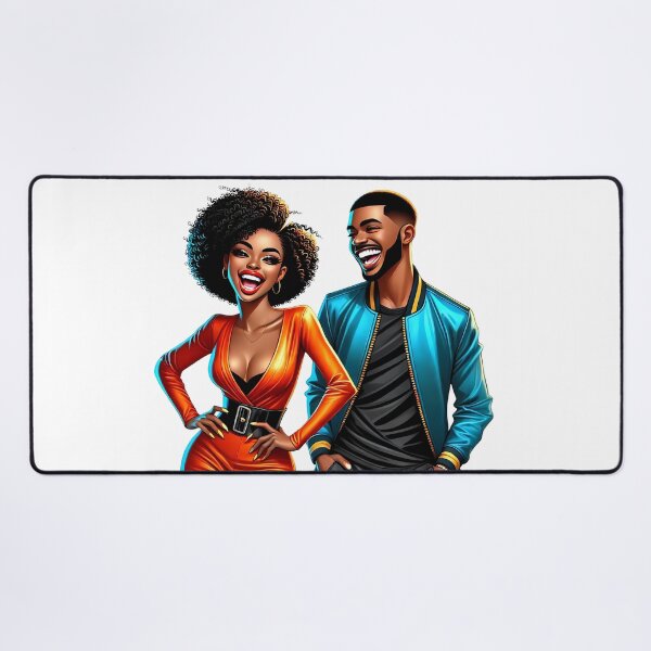 Item preview, Modern Black Couple Art in Fashion Style designed and sold by Lulunza.