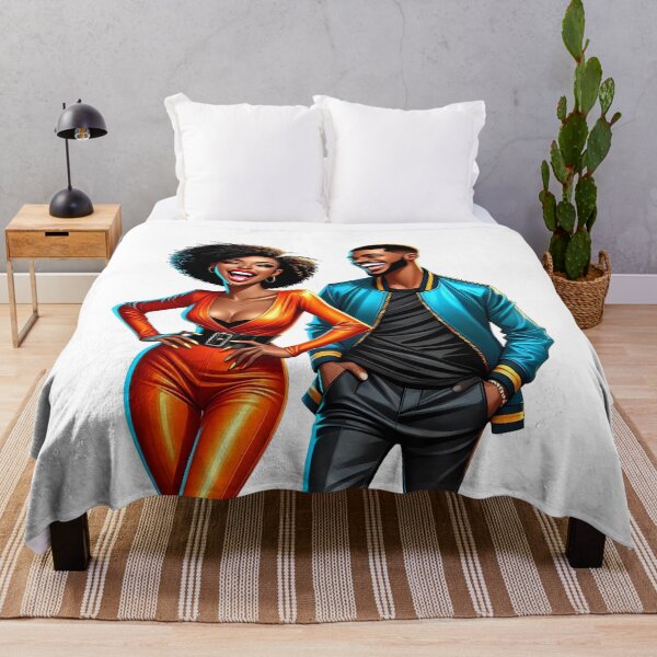 Item preview, Modern Black Couple Art in Fashion Style designed and sold by Lulunza.