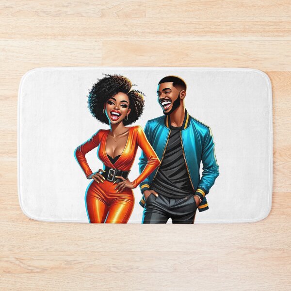Item preview, Modern Black Couple Art in Fashion Style designed and sold by Lulunza.