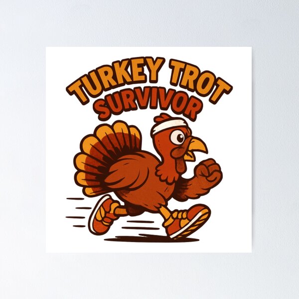 Item preview, Turkey Trot Survivor designed and sold by JonysCreativeDesigns.