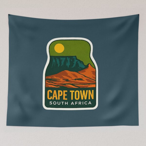 Item preview, Cape Town too– Table Mountain & Bay South Africa Sticker designed and sold by The Digital Compass.