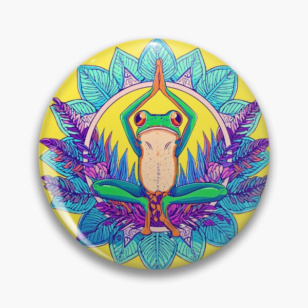 Item preview,  Frog Mandala Zen Pose designed and sold by VibrArtco.