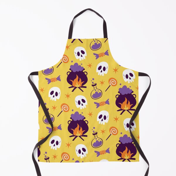 Item preview, Halloween Pattern with Cauldrons, Skulls & Candy designed and sold by NicolaZhukov.
