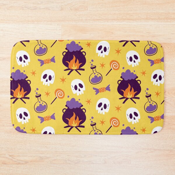 Item preview, Halloween Pattern with Cauldrons, Skulls & Candy designed and sold by NicolaZhukov.