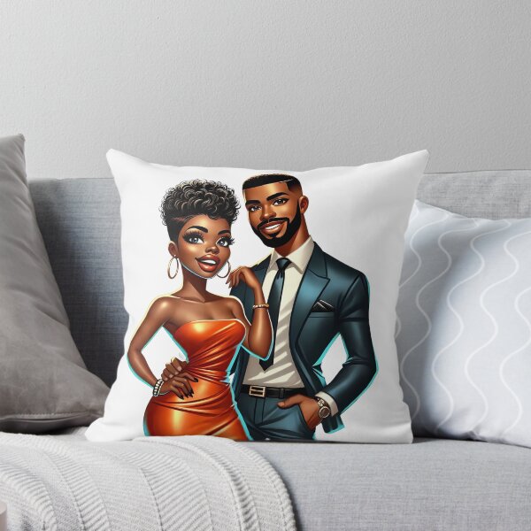 Item preview, Afrocentric Couple Love Artwork designed and sold by Lulunza.