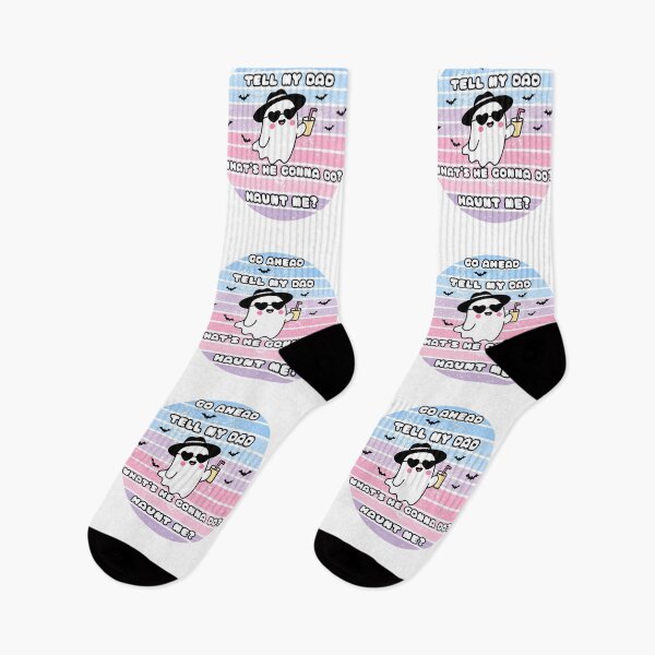 Item preview, Go Ahead Tell My Dad What's He Gonna Do Haunt Me - Funny Ghost Design designed and sold by PROPera-design.