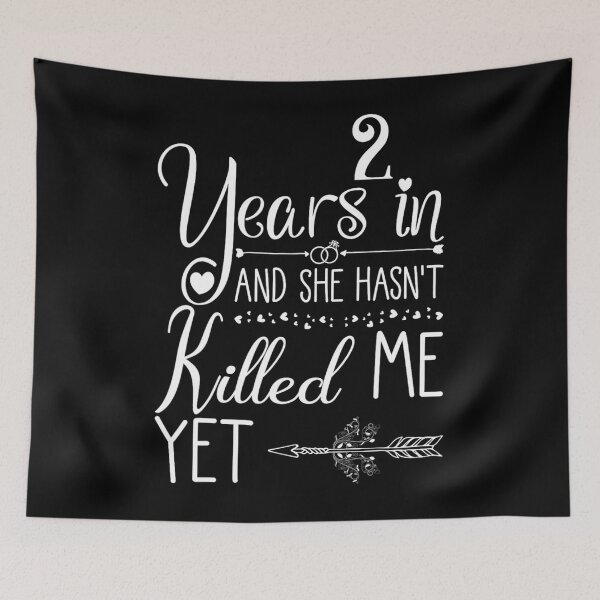 Item preview, 2nd Wedding Anniversary for Him Couple 2 Years of Marriage 		 designed and sold by ujtitbqplv3.